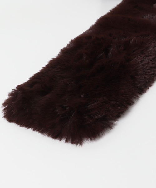 SENSE OF PLACE by URBAN RESEARCH（センスオブプレイスバイアーバンリサーチ）の「『WEB/一部店舗限定』ボリュームエコファーティペット（マフラー・レディース・ベージュ/ブラウン/モカ・ONE）」の14枚目の写真