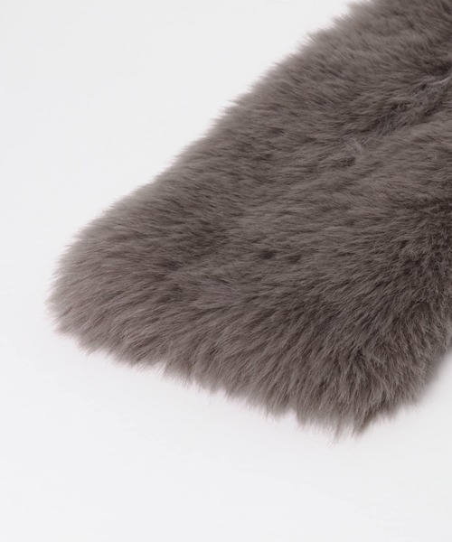 SENSE OF PLACE by URBAN RESEARCH（センスオブプレイスバイアーバンリサーチ）の「『WEB/一部店舗限定』ボリュームエコファーティペット（マフラー・レディース・ベージュ/ブラウン/モカ・ONE）」の17枚目の写真