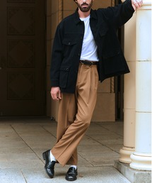 SETUP7（セットアップセブン）の「【NewAnce】高密度ツープリーツスラックスパンツ（スラックス）」