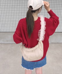 フリルショルダーシアーバッグ