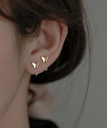 キャッチレスバタフライスタッドピアス