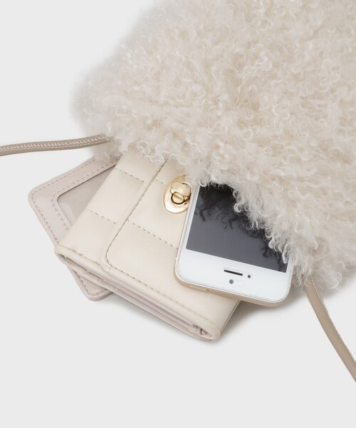 THE SHOP TK （ザ ショップ ティーケー ）の「◆ファーアソートミニショルダー（ショルダーバッグ・レディース・スミクロ/ブラウン系1/アイボリー/アイボリー系・00）」の18枚目の写真