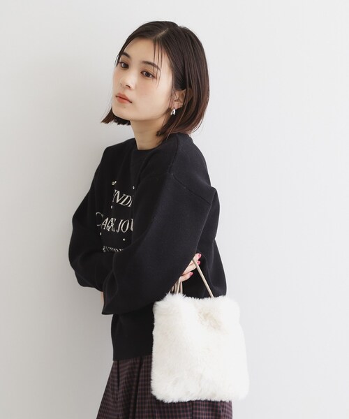 THE SHOP TK （ザ ショップ ティーケー ）の「◆ファーアソートミニショルダー（ショルダーバッグ・レディース・スミクロ/ブラウン系1/アイボリー/アイボリー系・00）」の19枚目の写真