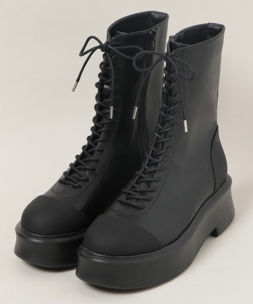 JEANASIS（ジーナシス）の「キリカエレースアップブーツ/253459（ブーツ・レディース・カーキ/ブラック・MEDIUM/LARGE）」の18枚目の写真