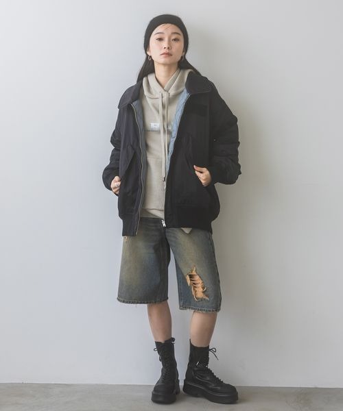 JEANASIS（ジーナシス）の「キリカエレースアップブーツ/253459（ブーツ・レディース・カーキ/ブラック・MEDIUM/LARGE）」の13枚目の写真