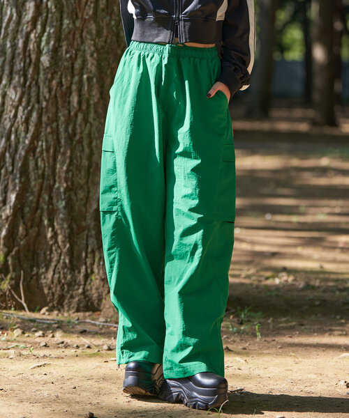 CIAOPANIC（チャオパニック）の「【shoxtaxx企画】【SOURCE POD】Nylon pants（その他パンツ・レディース・グリーン/ブラック/ネイビー・MEDIUM/LARGE）」の8枚目の写真