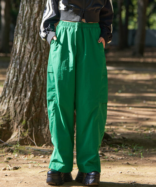 CIAOPANIC（チャオパニック）の「【shoxtaxx企画】【SOURCE POD】Nylon pants（その他パンツ・レディース・グリーン/ブラック/ネイビー・MEDIUM/LARGE）」の7枚目の写真