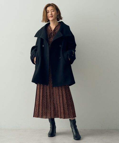 【セール】ランダムドット柄プリーツワンピース(ワンピース)|YECCA VECCA(イェッカヴェッカ) 【セール】ランダムドット柄プリーツワンピース(ワンピース)|YECCA VECCA(イェッカヴェッカ)