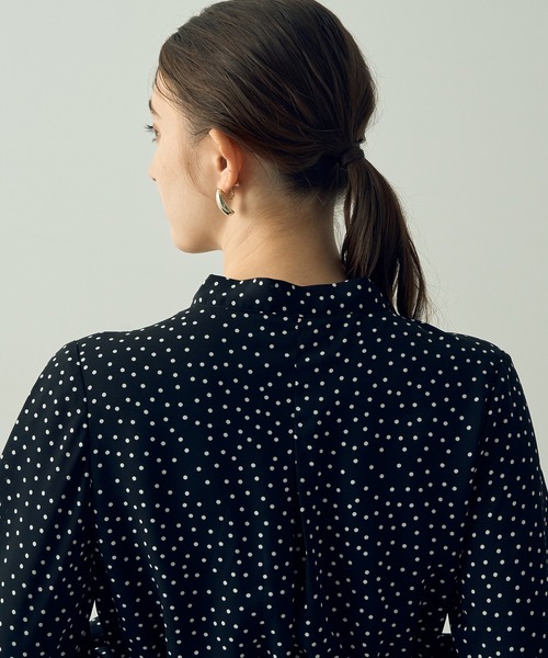 【セール】ランダムドット柄プリーツワンピース(ワンピース)|YECCA VECCA(イェッカヴェッカ) 【セール】ランダムドット柄プリーツワンピース(ワンピース)|YECCA VECCA(イェッカヴェッカ)