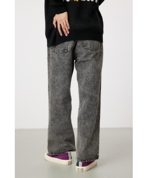 RODEO CROWNS WIDE BOWL（ロデオクラウンズワイドボウル）の「vintage wash ワイドデニムパンツ（デニムパンツ・メンズ・ブラック/ライトブルー・MEDIUM/LARGE）」の5枚目の写真