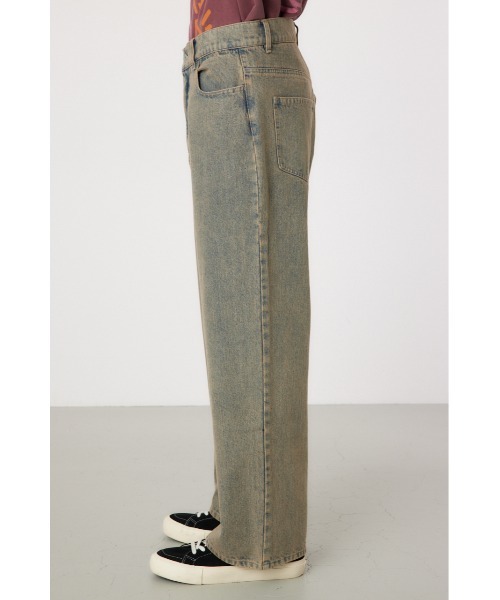 RODEO CROWNS WIDE BOWL（ロデオクラウンズワイドボウル）の「vintage wash ワイドデニムパンツ（デニムパンツ・メンズ・ブラック/ライトブルー・MEDIUM/LARGE）」の14枚目の写真