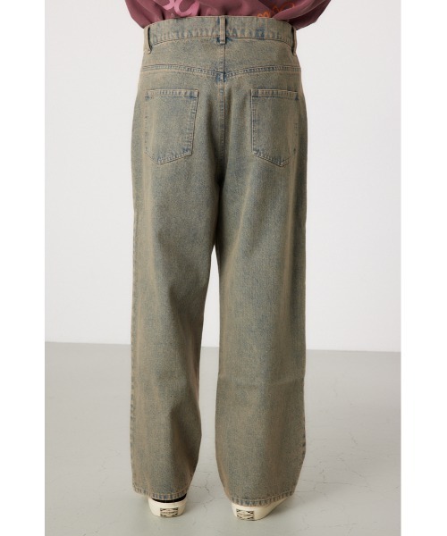 RODEO CROWNS WIDE BOWL（ロデオクラウンズワイドボウル）の「vintage wash ワイドデニムパンツ（デニムパンツ・メンズ・ブラック/ライトブルー・MEDIUM/LARGE）」の15枚目の写真