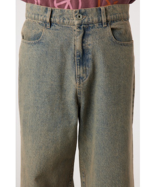RODEO CROWNS WIDE BOWL（ロデオクラウンズワイドボウル）の「vintage wash ワイドデニムパンツ（デニムパンツ・メンズ・ブラック/ライトブルー・MEDIUM/LARGE）」の16枚目の写真