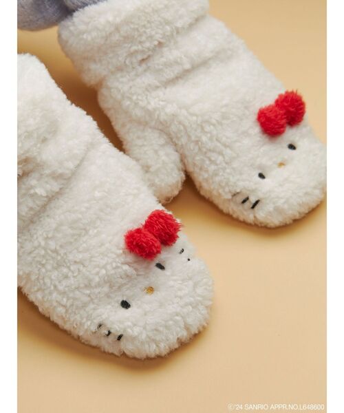 merry jenny（メリージェニー）の「【ハローキティコラボ】もこもこミトン（手袋・レディース・オフホワイト・FREE）」の12枚目の写真