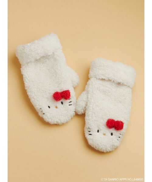 merry jenny（メリージェニー）の「【ハローキティコラボ】もこもこミトン（手袋・レディース・オフホワイト・FREE）」の13枚目の写真