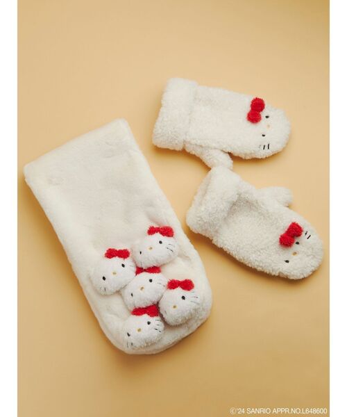 【ハローキティコラボ】もこもこミトン セール】【ハローキティコラボ】もこもこミトン（手袋）｜merry