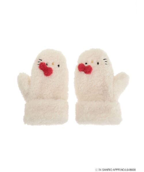 merry jenny（メリージェニー）の「【ハローキティコラボ】もこもこミトン（手袋・レディース・オフホワイト・FREE）」の18枚目の写真