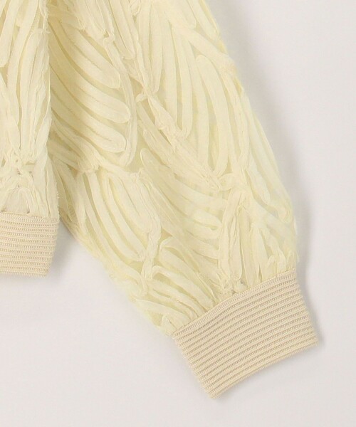 MICO COULIER(ミコクリエ)の「コード刺繍Vネックカーディガン(カーディガン/ボレロ・レディース・キナリ/ブラック・38)」の6枚目の写真