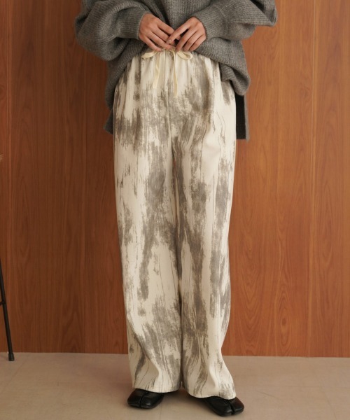 Bab（バブ）の「ニュアンス柄パンツ（その他パンツ・レディース・オフホワイト/ブラック/ベージュ/ブラウン・FREE）」の7枚目の写真