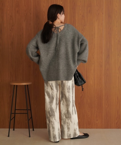 Bab（バブ）の「ニュアンス柄パンツ（その他パンツ・レディース・オフホワイト/ブラック/ベージュ/ブラウン・FREE）」の11枚目の写真