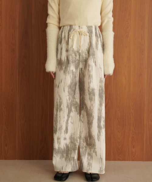 Bab（バブ）の「ニュアンス柄パンツ（その他パンツ・レディース・オフホワイト/ブラック/ベージュ/ブラウン・FREE）」の12枚目の写真