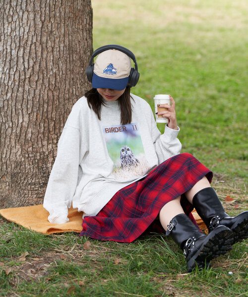 CIAOPANIC（チャオパニック）の「【WEB限定】【BIRDER×BIRDMANIA】バイカラー刺繍キャップ（キャップ・レディース・グリーン/ブルー・FREE）」の7枚目の写真