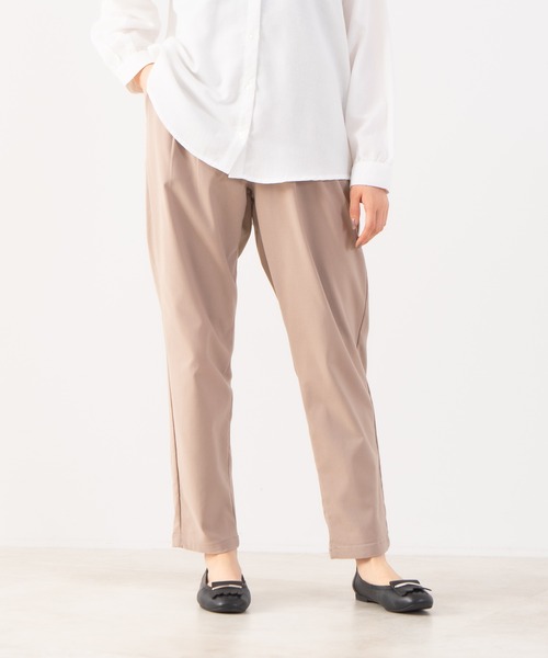 fort point（フォーポイント）の「【FORT POINT/フォートポイント】タックテーパードパンツ WARM 暖パン（その他パンツ・レディース・ネイビー/ライトブラウン/カーキ/ブラック・X-LARGE/LARGE/MEDIUM）」の3枚目の写真