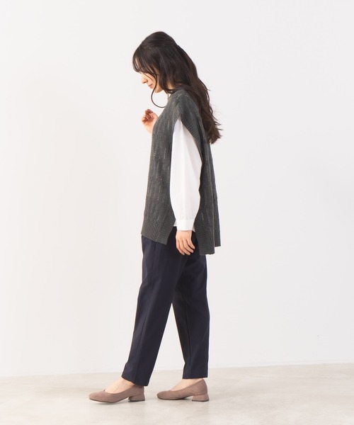 fort point（フォーポイント）の「【FORT POINT/フォートポイント】タックテーパードパンツ WARM 暖パン（その他パンツ・レディース・ネイビー/ライトブラウン/カーキ/ブラック・X-LARGE/LARGE/MEDIUM）」の16枚目の写真