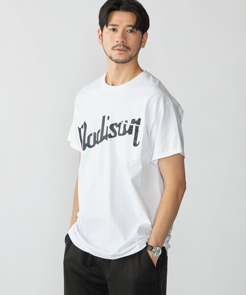 THE DAY ON THE BEACH（ザデイオンザビーチ）の「【SHIPS別注】THE DAY ON THE BEACH: 6オンス プリント ポケット Tシャツ（Tシャツ/カットソー・メンズ・ネイビー/ホワイト/ブラック・X-LARGE/LARGE/MEDIUM）」の14枚目の写真