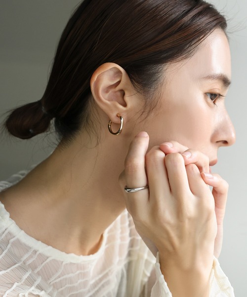 select MOCA（セレクトモカ）の「クリアドロップインメタルイヤリング（ネックレス・レディース・シルバー/ゴールド・FREE）」の11枚目の写真