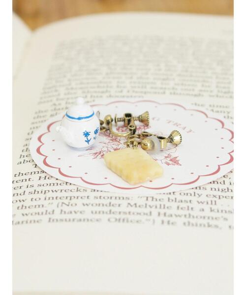 Samansa Mos2（サマンサ モスモス）の「ティーパーティーイヤリング（ピアス（両耳用）・レディース・オフホワイト・F）」の3枚目の写真