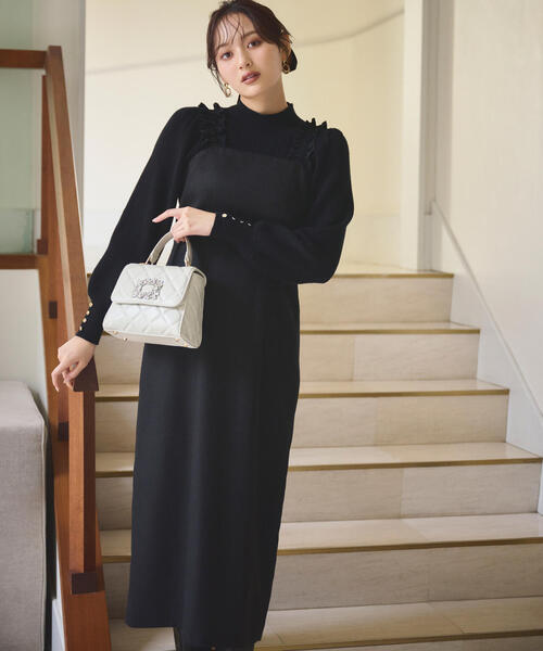 PROPORTION BODY DRESSING(プロポーションボディドレッシング)の「ハイネックボリュームスリーブニット / 1215170901(ニット/セーター・レディース・グレー/ブラック/ライトグリーン/ホワイト・SMALL/MEDIUM)」の6枚目の写真