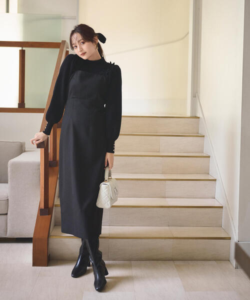 PROPORTION BODY DRESSING(プロポーションボディドレッシング)の「ハイネックボリュームスリーブニット / 1215170901(ニット/セーター・レディース・グレー/ブラック/ライトグリーン/ホワイト・SMALL/MEDIUM)」の7枚目の写真