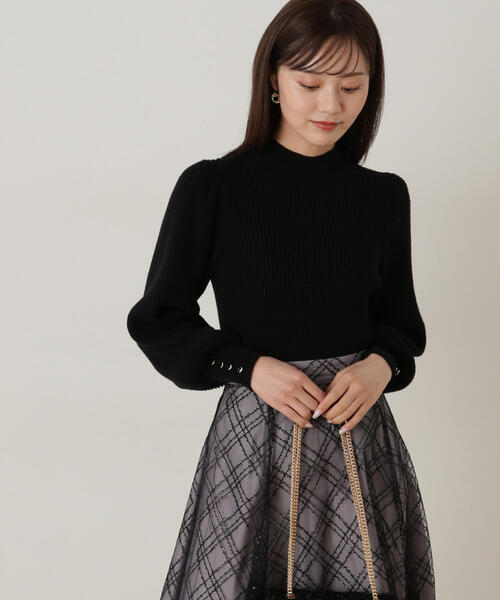 PROPORTION BODY DRESSING(プロポーションボディドレッシング)の「ハイネックボリュームスリーブニット / 1215170901(ニット/セーター・レディース・グレー/ブラック/ライトグリーン/ホワイト・SMALL/MEDIUM)」の12枚目の写真