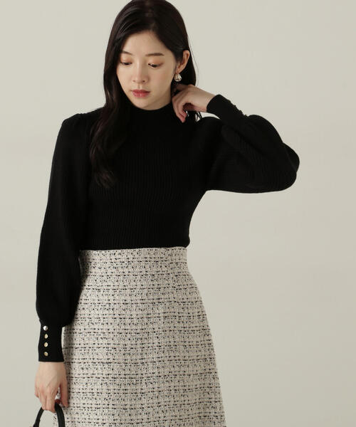 PROPORTION BODY DRESSING(プロポーションボディドレッシング)の「ハイネックボリュームスリーブニット / 1215170901(ニット/セーター・レディース・グレー/ブラック/ライトグリーン/ホワイト・SMALL/MEDIUM)」の17枚目の写真