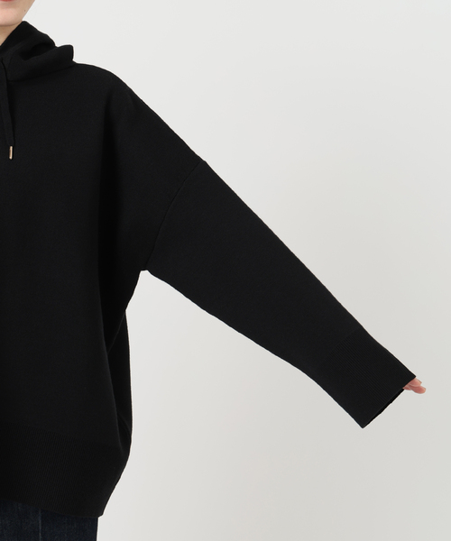 B.C STOCK(ベーセーストック)の「《追加》ニットWフェイスパーカー(ニット/セーター・レディース・ブラック/ブラウン/グレー・FREE)」の15枚目の写真
