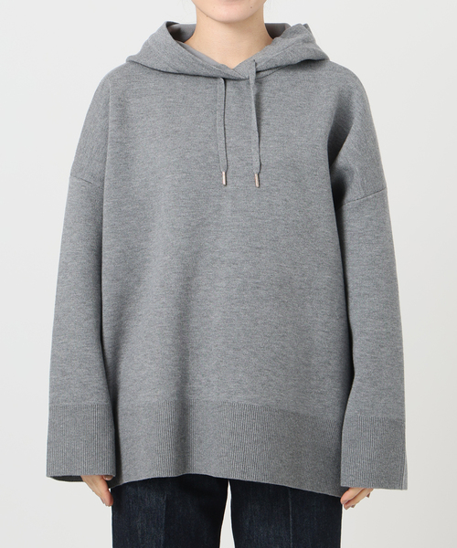 B.C STOCK(ベーセーストック)の「《追加》ニットWフェイスパーカー(ニット/セーター・レディース・ブラック/ブラウン/グレー・FREE)」の9枚目の写真
