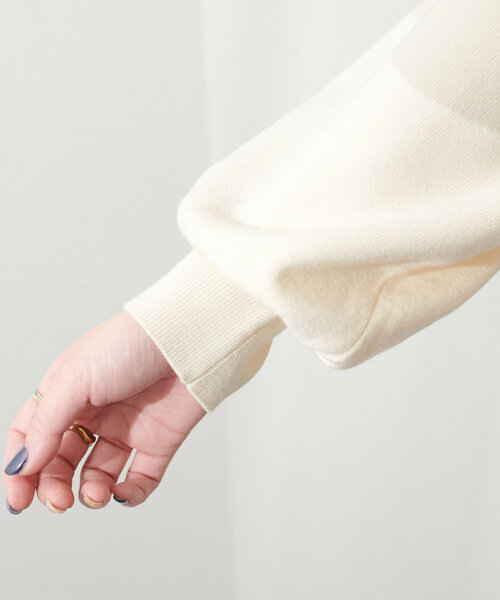 natural couture(ナチュラルクチュール)の「レース衿Vネックプルオーバー(ニット/セーター・レディース・ラベンダー/ピンク/オフホワイト/チャコールグレー・FREE)」の18枚目の写真