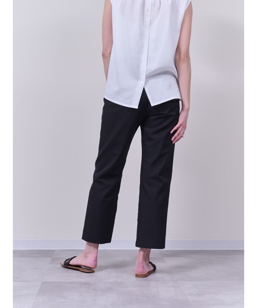 DOLLUPOOPS（ドールアップウップス）の「リーフジャガード配色パンツ（スラックス・レディース・ブラック/ネイビー・38）」の7枚目の写真