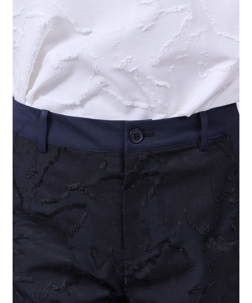 DOLLUPOOPS（ドールアップウップス）の「リーフジャガード配色パンツ（スラックス・レディース・ブラック/ネイビー・38）」の12枚目の写真