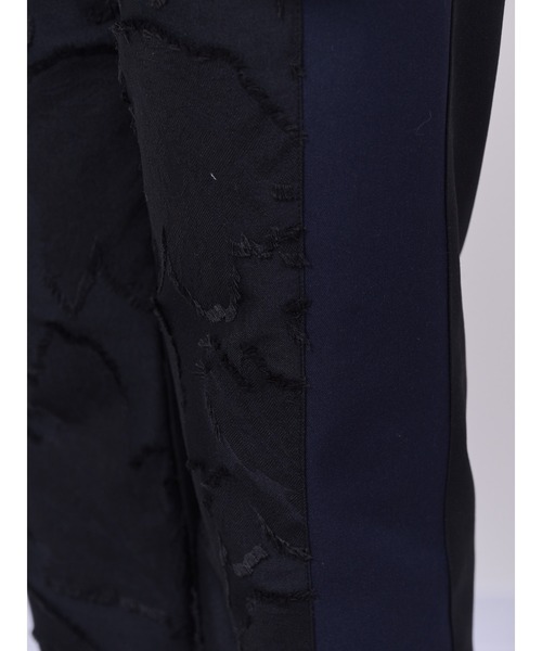 DOLLUPOOPS（ドールアップウップス）の「リーフジャガード配色パンツ（スラックス・レディース・ブラック/ネイビー・38）」の10枚目の写真