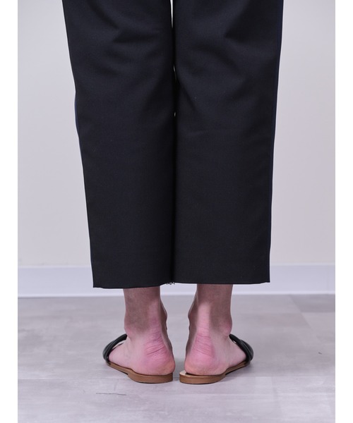 DOLLUPOOPS（ドールアップウップス）の「リーフジャガード配色パンツ（スラックス・レディース・ブラック/ネイビー・38）」の9枚目の写真