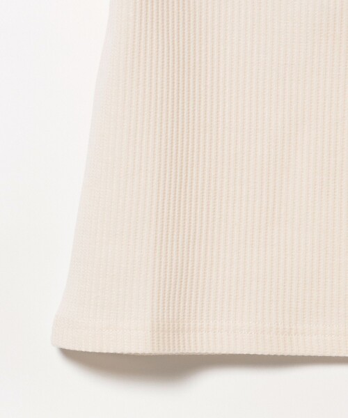 BEAMS mini（ビームスミニ）の「レース スリーブ ワッフル プルオーバー Tシャツ 2025SS（90～150cm）（Tシャツ/カットソー・キッズ・イエロー/オフホワイト・150/140/110/100/130/120/90）」の12枚目の写真