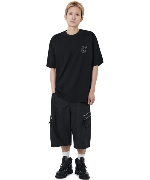 OY(オーワイ)の「『OY/オーワイ』PAINTING ODOLLY TEE/ペインティングオードリー半袖Tシャツ(Tシャツ/カットソー・レディース・ホワイト/ブラック・XL/M)」の6枚目の写真