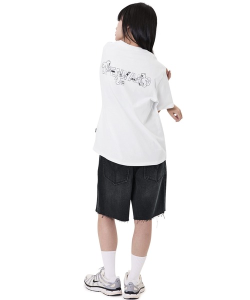 OY(オーワイ)の「『OY/オーワイ』PAINTING ODOLLY TEE/ペインティングオードリー半袖Tシャツ(Tシャツ/カットソー・レディース・ホワイト/ブラック・XL/M)」の13枚目の写真