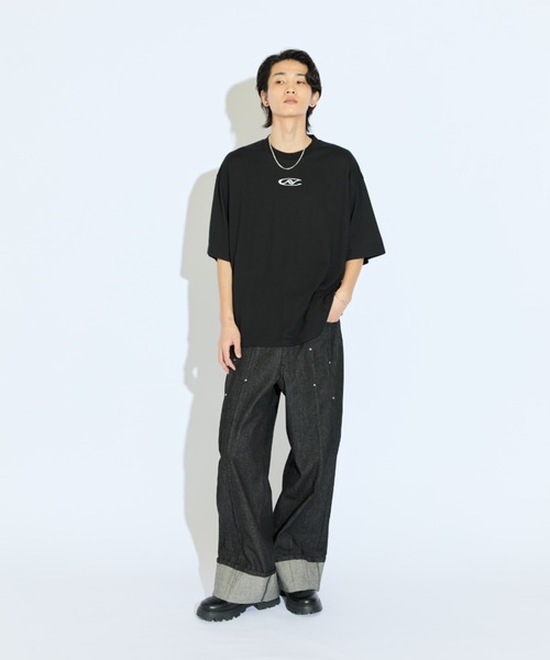 Lui's（ルイス）の「【Neucon/ニューコン】リベットデザインロールアップストレートデニムパンツ（デニムパンツ・メンズ・インディゴブルー/ブラック・2/1）」の10枚目の写真