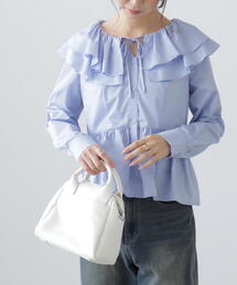 FREE'S MART | ◆フリル襟ペプラムシャツ(シャツ/ブラウス)