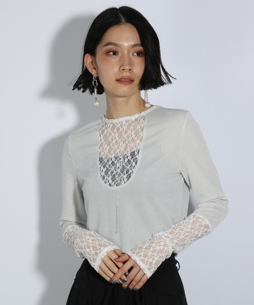 HARE（ハレ）の「2WAYレースキリカエラメカットソー(HARE)（T