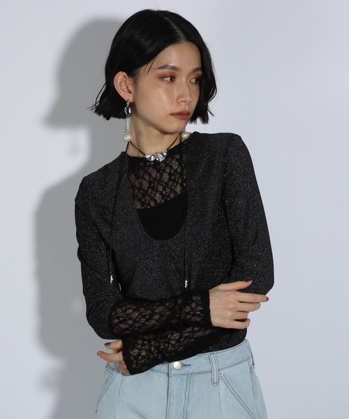 HARE レースウェーブキリカエブルゾン HARE｜スパンコールレースキリカエブルゾン | Rakuten Fashion