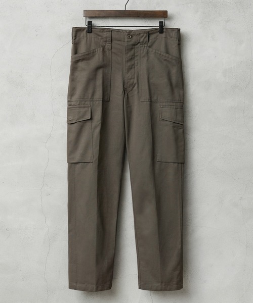 MILITARY(ミリタリー)の「実物 新品 デッドストック オーストリア軍 M-75 コットンツイル ファティーグ カーゴパンツ ノータック(カーゴパンツ・メンズ・ブラウン系その他・1/2)」の1枚目の写真